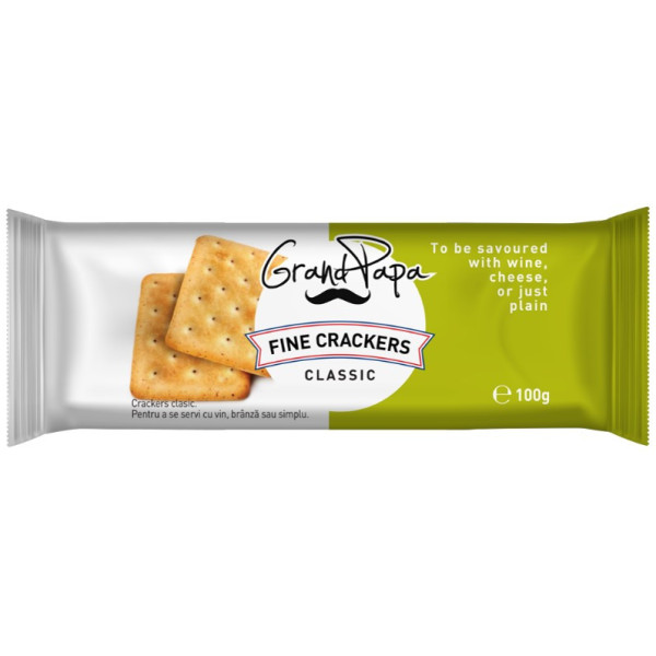 GRAND PAPA BISCUITI SARATI VIN ALB 100G