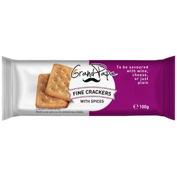 GRAND PAPA BISCUITI SARATI VIN ROSU 100G