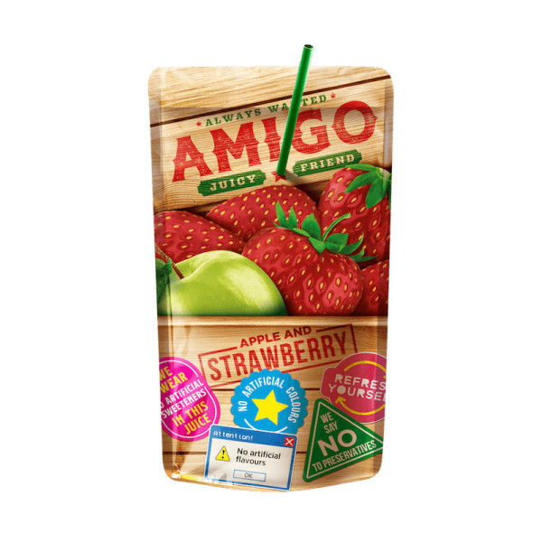 AMIGO FRUIT DRINK STRAWBERRY 0.2L
