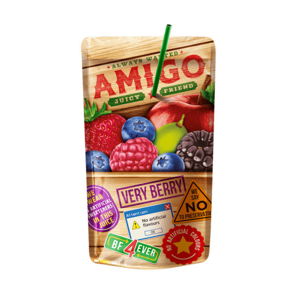 AMIGO FRUIT DRINK VERY BERRY 0.2L