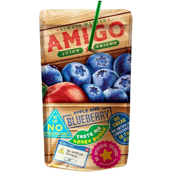 AMIGO FRUIT DRINK BLUEBERRY 0.2L