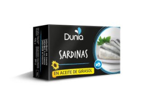 DUNIA SARDINE IN ULEI FLSOARELUI 125G