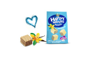 HAPPY WAFERS VANILIE 200GR