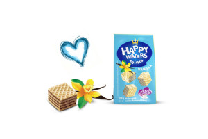 HAPPY WAFERS MINI VANILIE 100GR