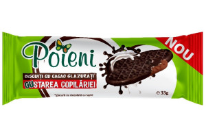 POIENI CU VANILIE GLZURAT CIOCOLATA 33GR