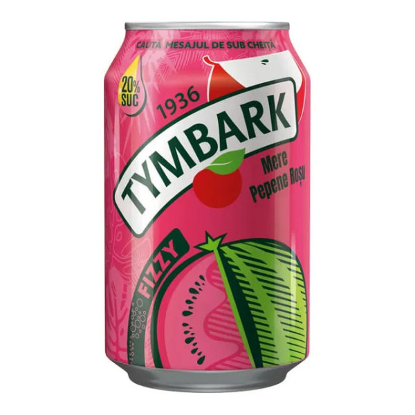 TYMBARK FIZZY MAR PEPENE ROSU 0.33L