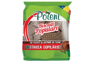 BISCUITI POIENI POPULARI CACAO ROM 400GR