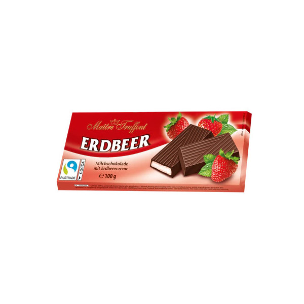 ERDBEER CIOCOLATA CU CREMA CAPSUNI 100GR