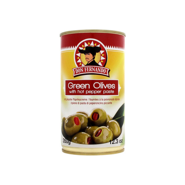MASLINE VERZI UMPLUTE CU ARDEI 350GR