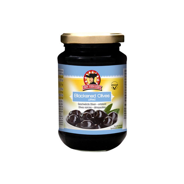 MASLINE NEGRE FARA SAMBURI PITTED 350GR