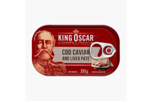KING OSCAR PATE DIN CAVIAR SI COD 100G