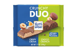 RITTER SPORT CIOCOLATA CRUNCHY DUO 218G