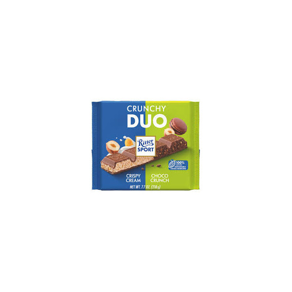 RITTER SPORT CIOCOLATA CRUNCHY DUO 218G