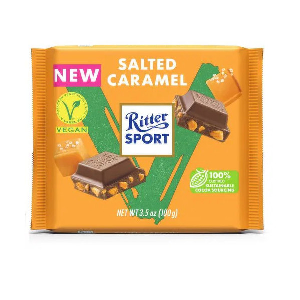 RITTER SPORT  VEGAN CARAMEL SARAT100G