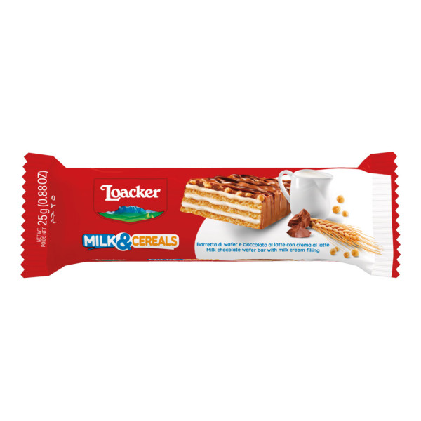 LOACKER MILK  CEREALS 25GR
