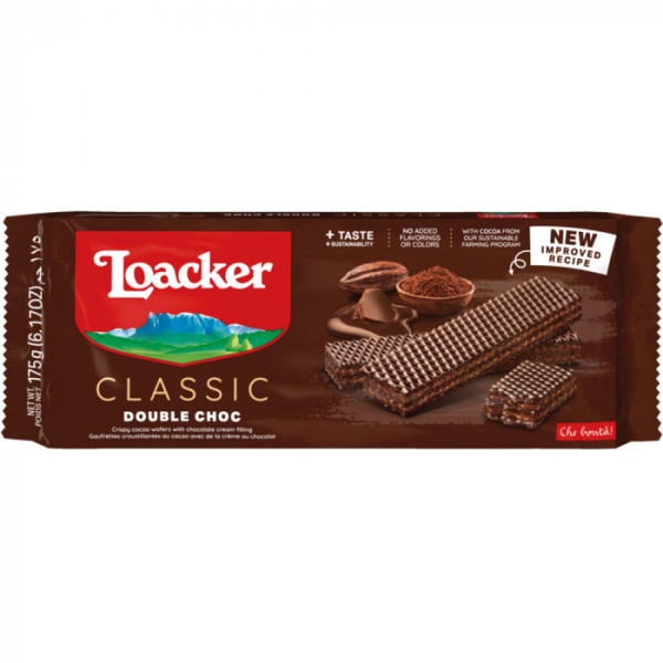 LOACKER CLASSIC DOUBLE CHOCO 175GR