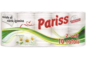 PARISS HARTIE IGIENICA 2 STRAT VERDE 10ROLE/SET