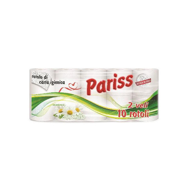 PARISS HARTIE IGIENICA 2 STRAT VERDE 10ROLE/SET