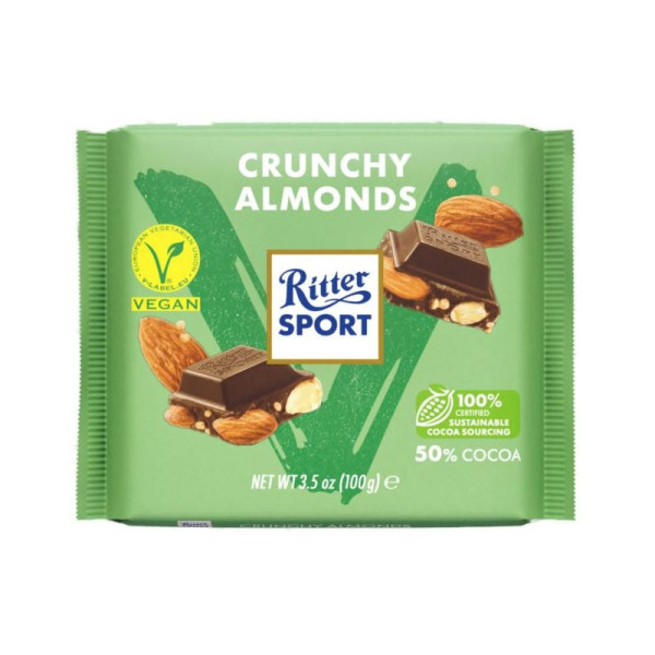 RITTER SPORT VEGANA ALUNE CRUNCHY 100G