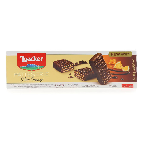 LOACKER PASTICCERIA NOIR ORANGE 100g