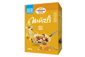 CERBONA MUSLI CU FRUCTE SI MIERE 200GR