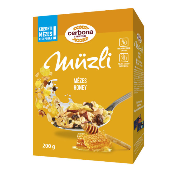 CERBONA MUSLI CU FRUCTE SI MIERE 200GR CERBONA MUSLI CU FRUCTE SI MIERE 200GR